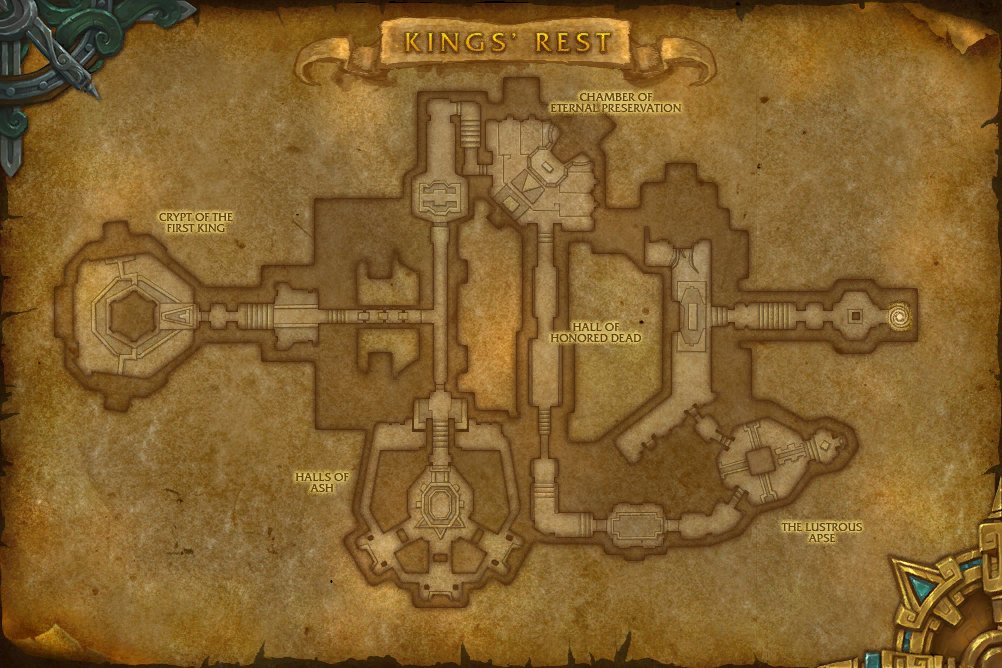Kings' Rest map