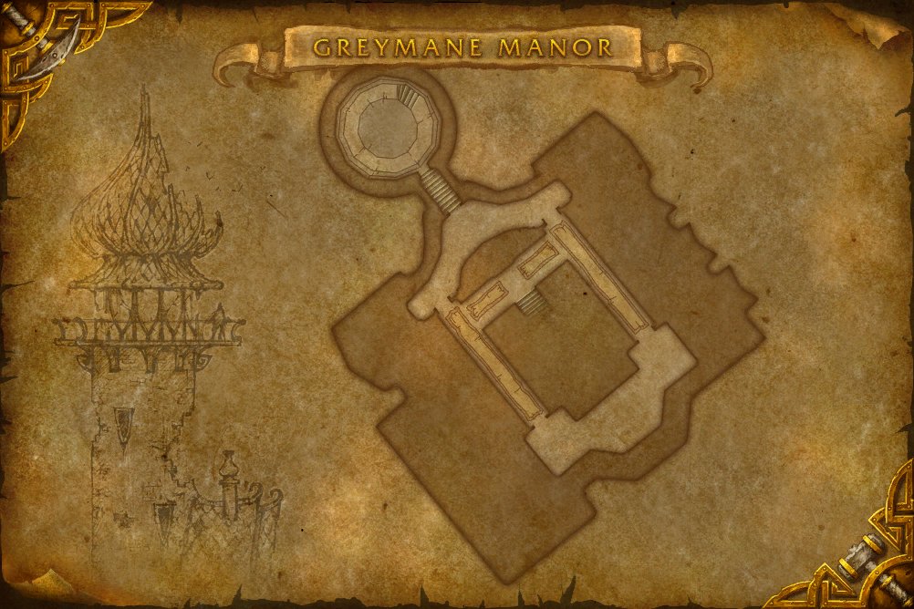 Greymane Manor map