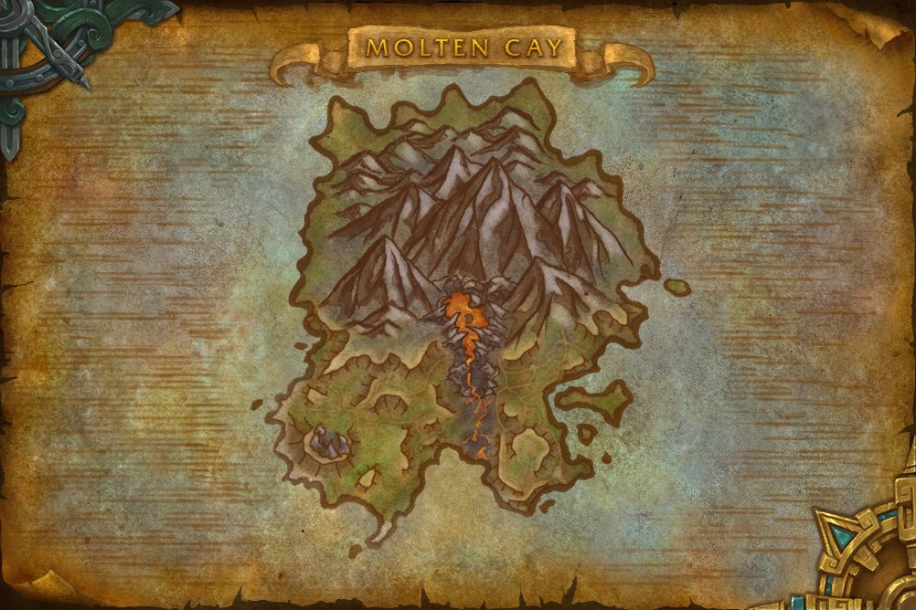 Molten Cay map