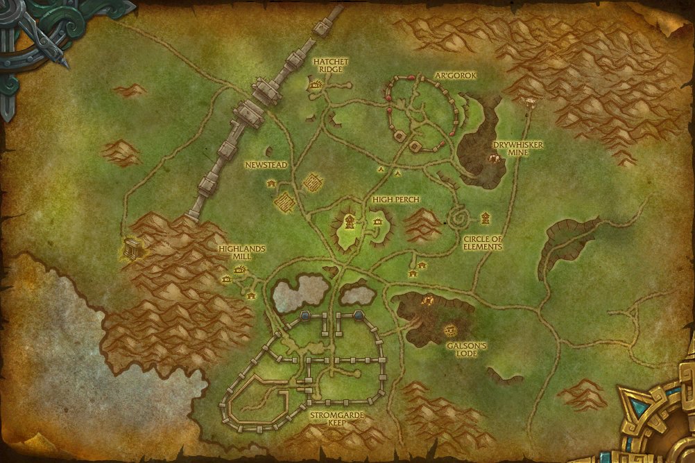 Arathi Highlands map