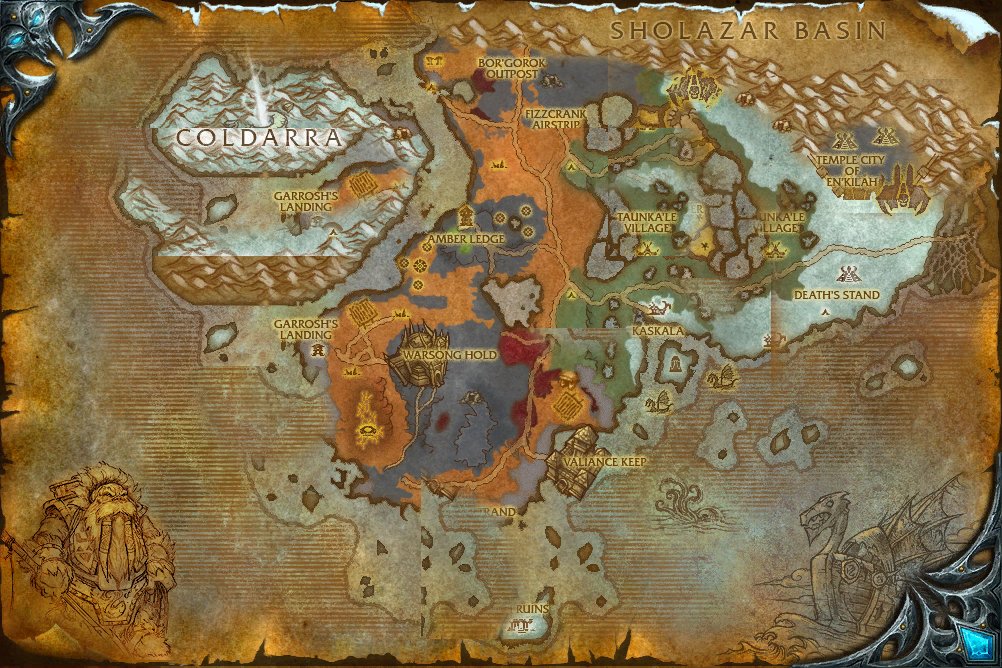 Borean Tundra map