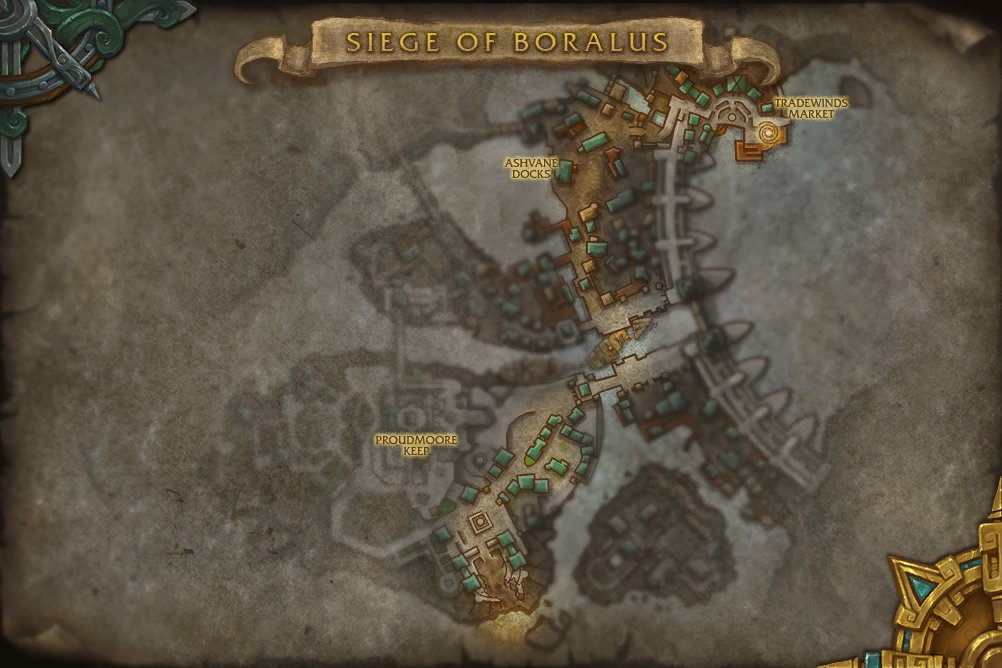 Siege of Boralus map