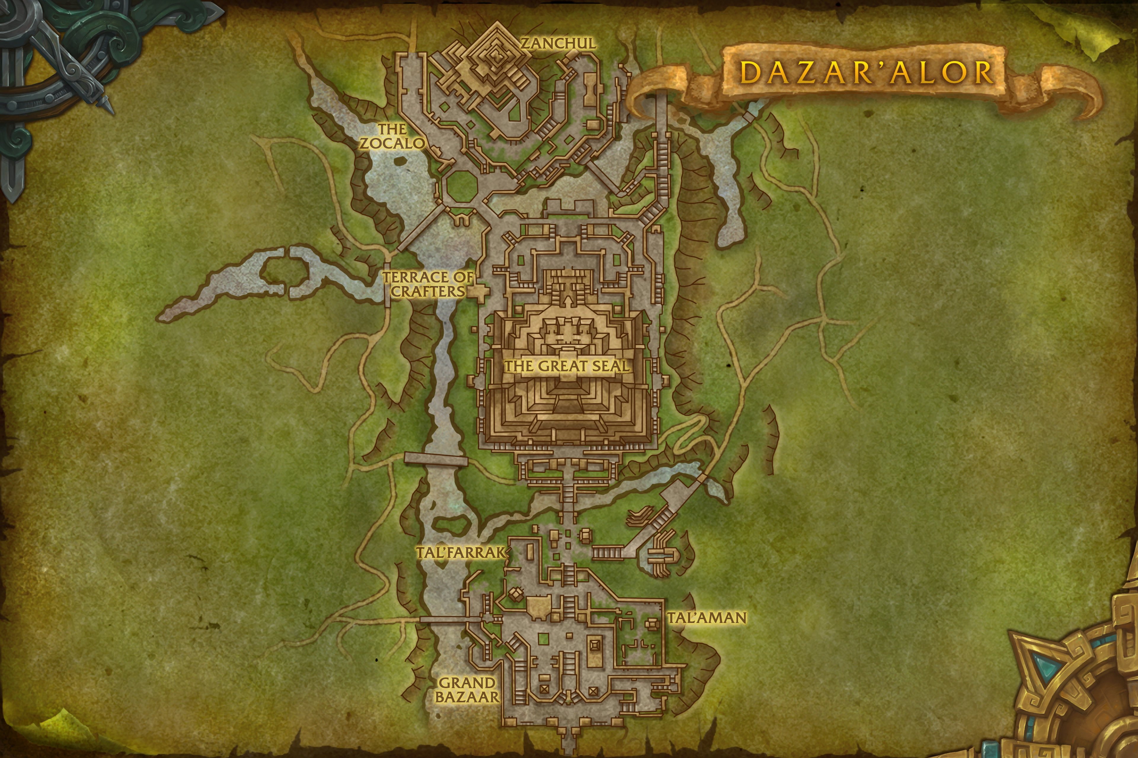 Dazar'alor map
