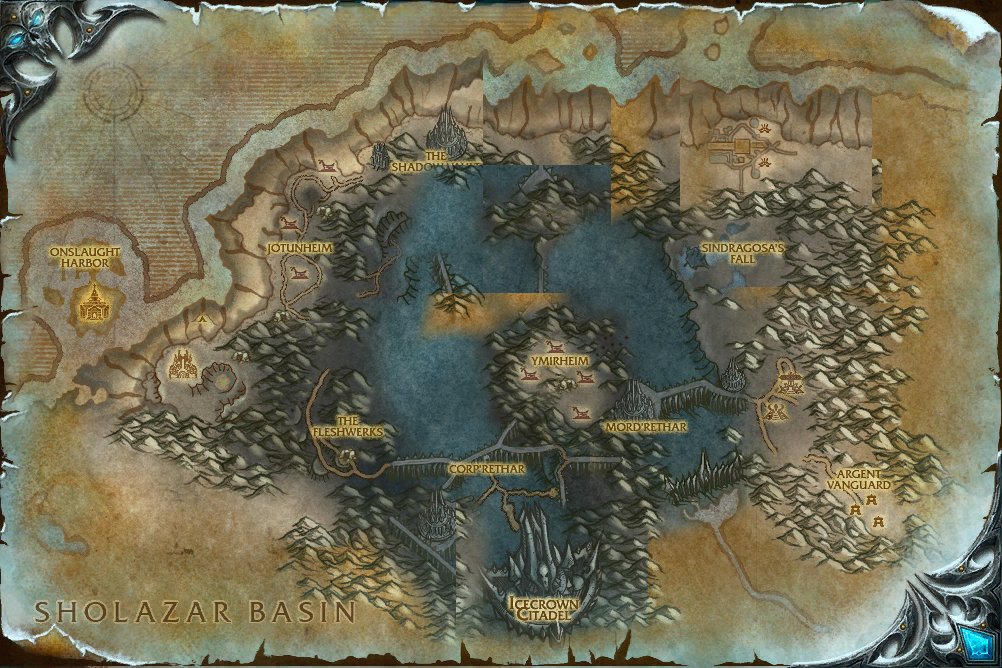 Icecrown map