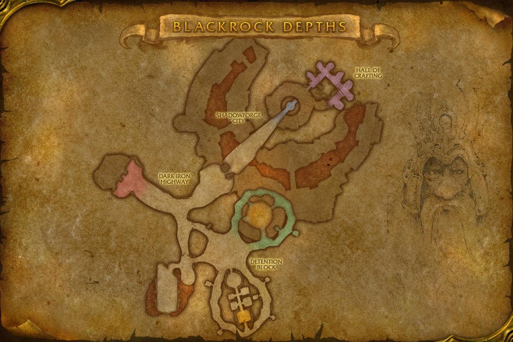 Blackrock Depths map