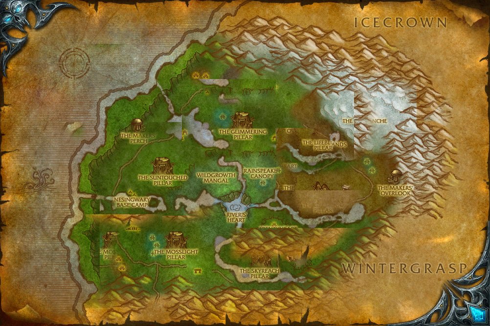 Sholazar Basin map