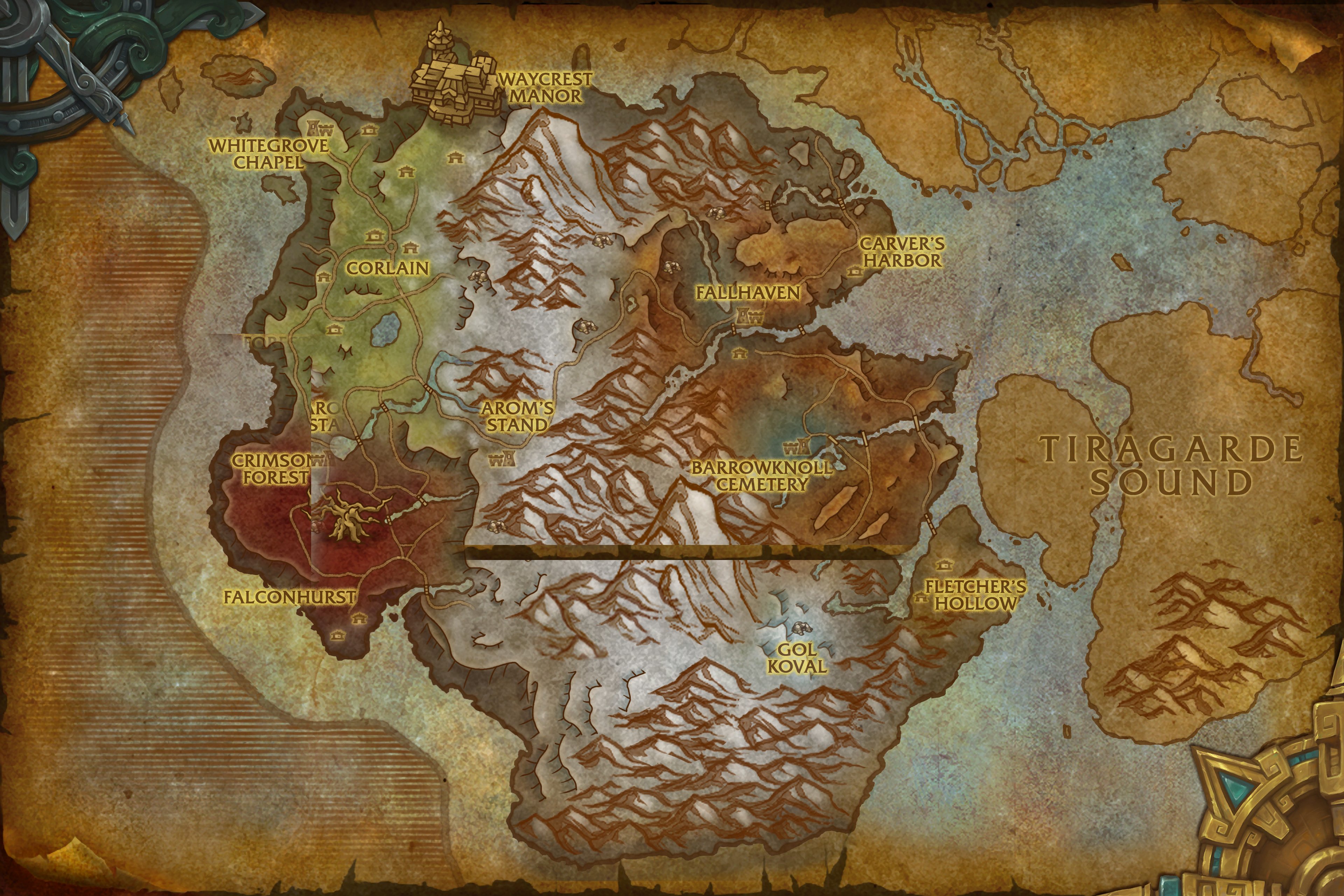 Drustvar map