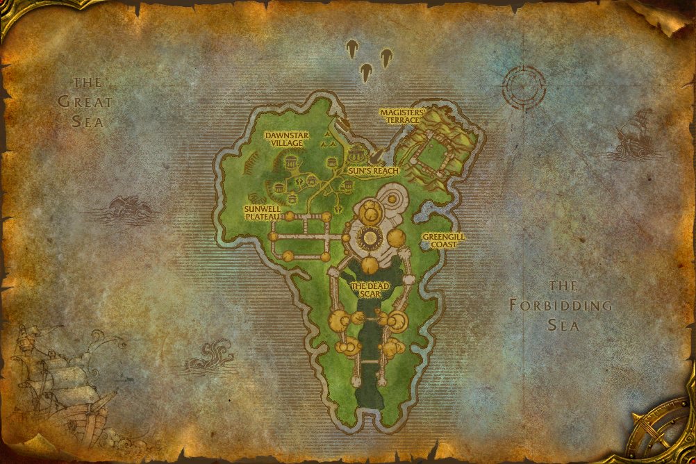 Isle of Quel'Danas map