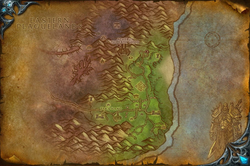 Plaguelands: The Scarlet Enclave map