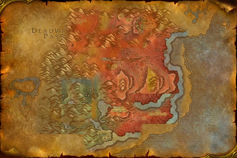 Blasted Lands map