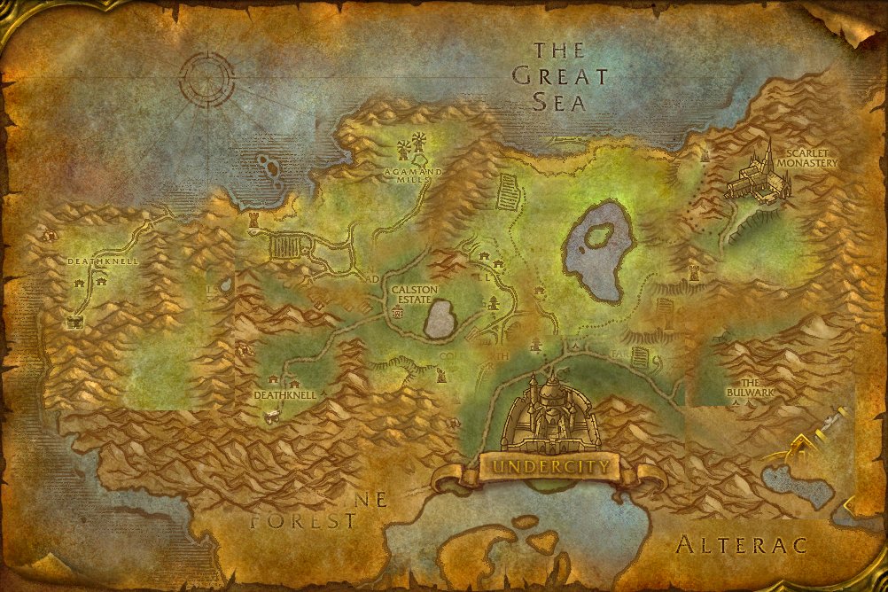 Tirisfal Glades map
