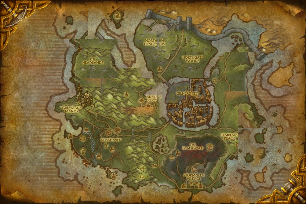 Gilneas map