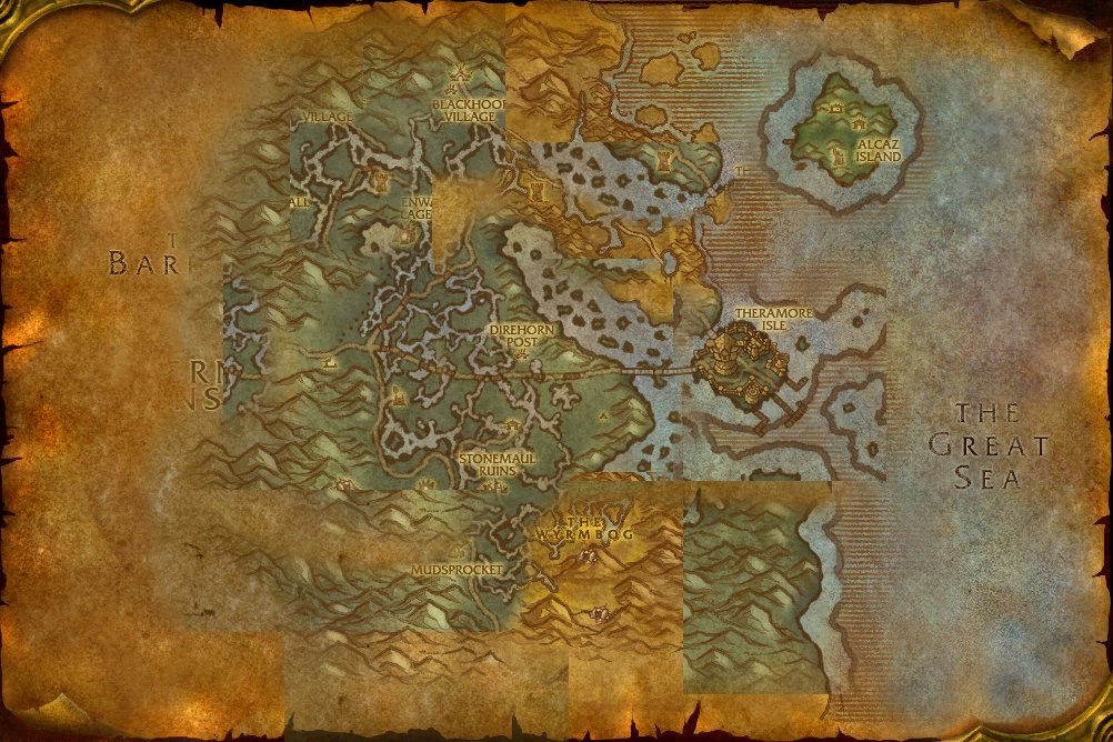 Dustwallow Marsh map