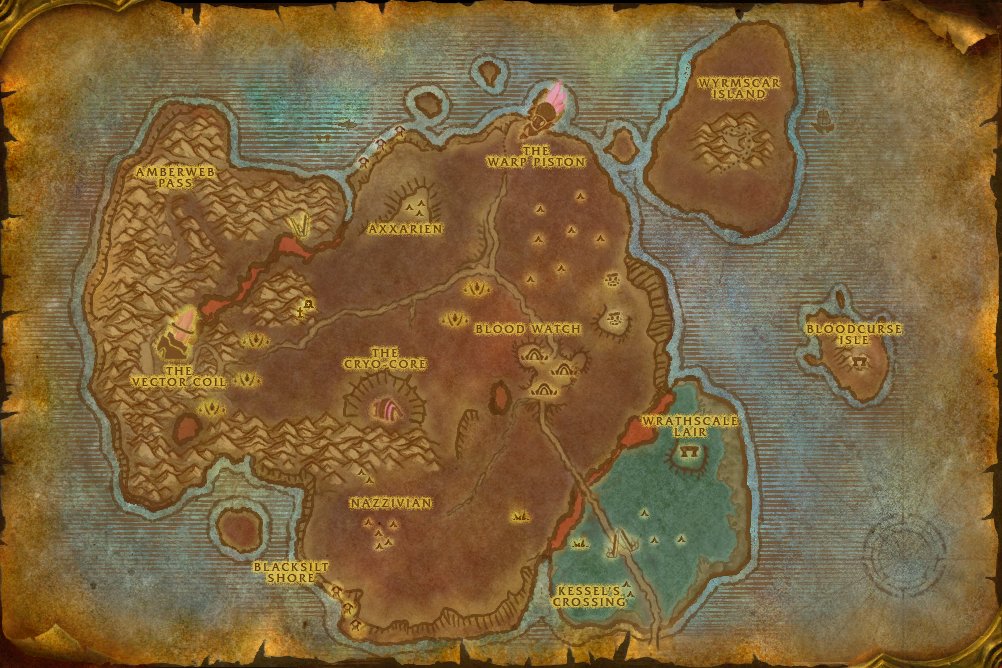 Bloodmyst Isle map
