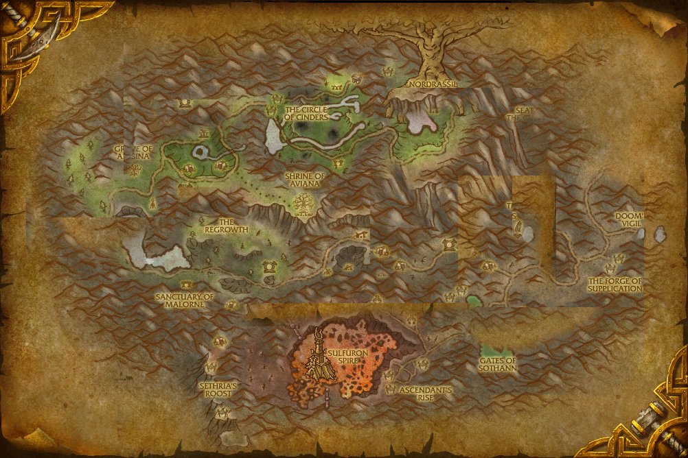 Mount Hyjal map