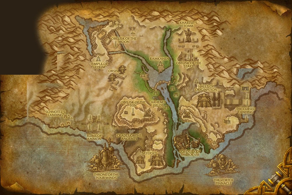 Uldum map