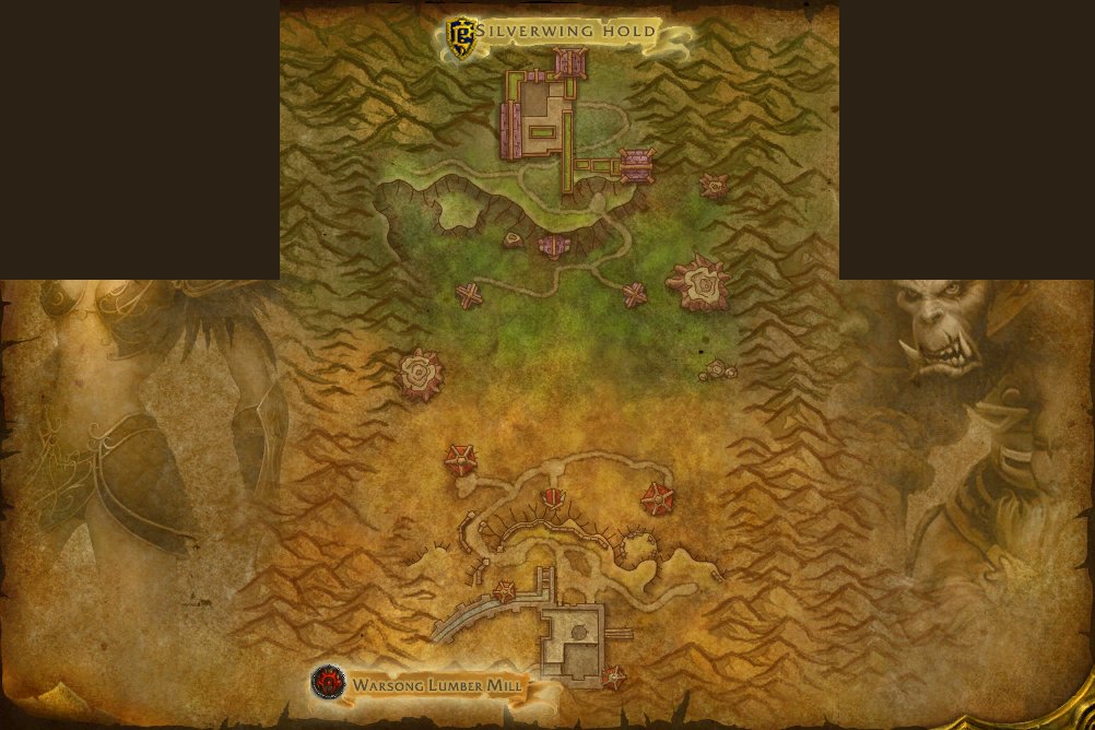 Warsong Gulch map