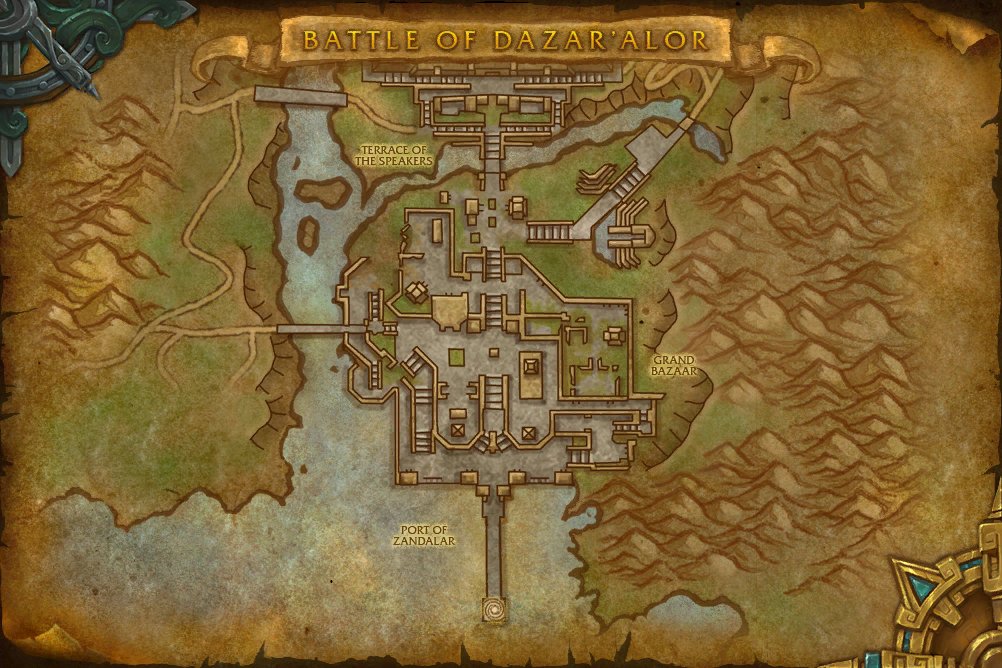 Battle of Dazar'alor map
