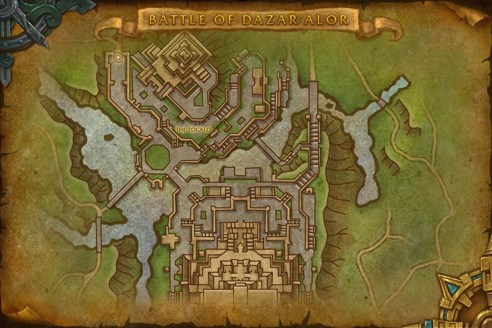 Battle of Dazar'alor map
