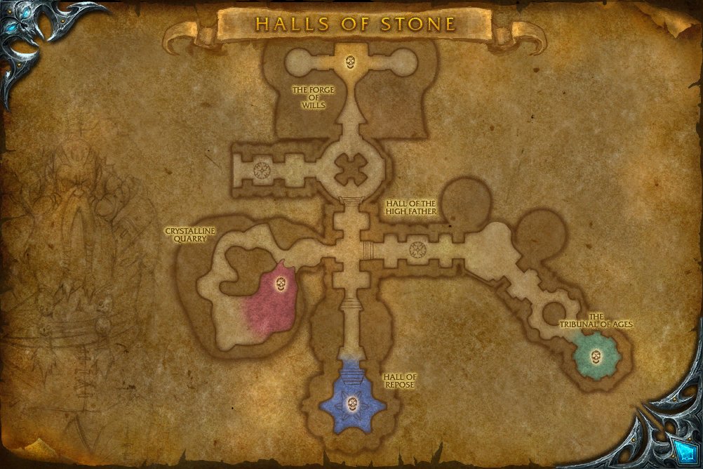 Halls of Stone map