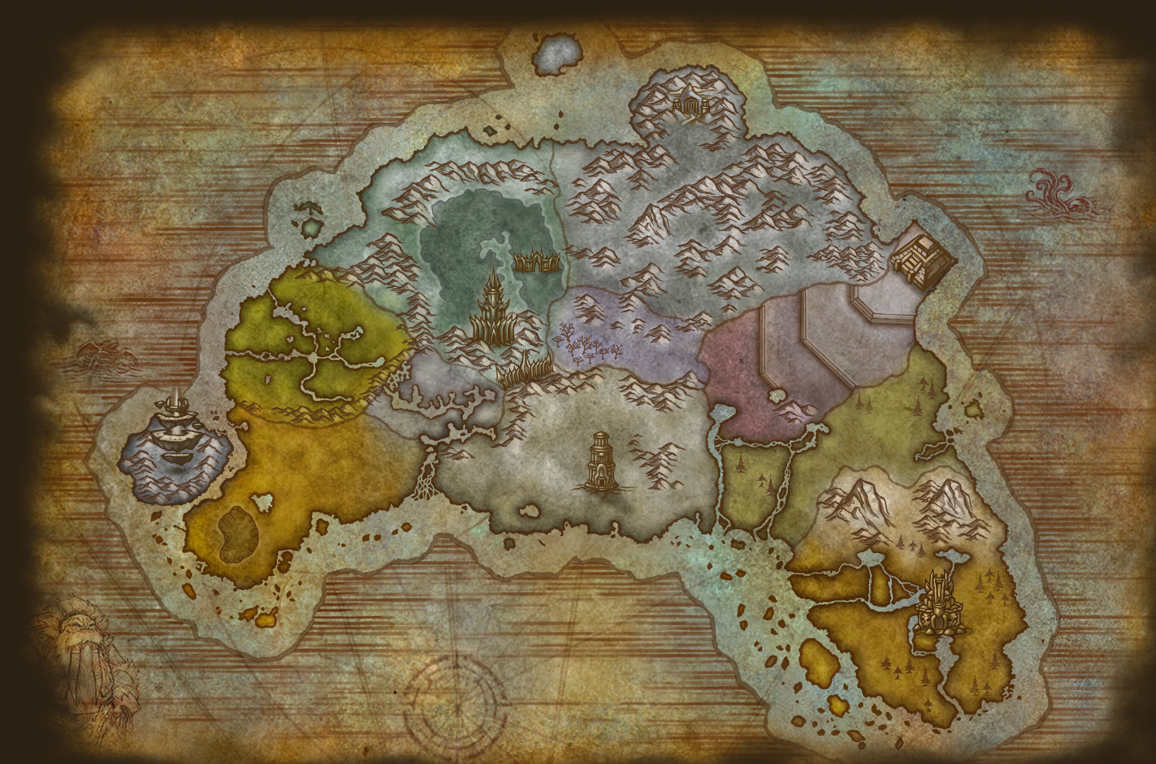 Northrend map