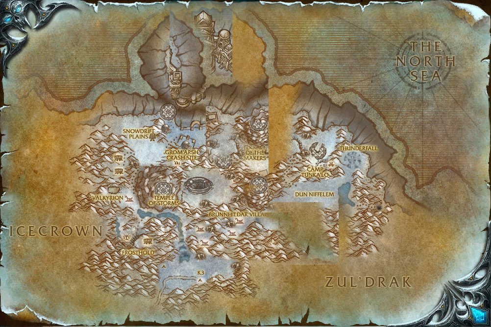 The Storm Peaks map