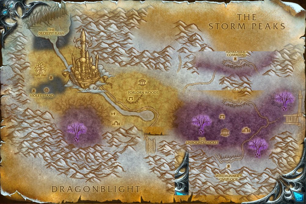 Crystalsong Forest map
