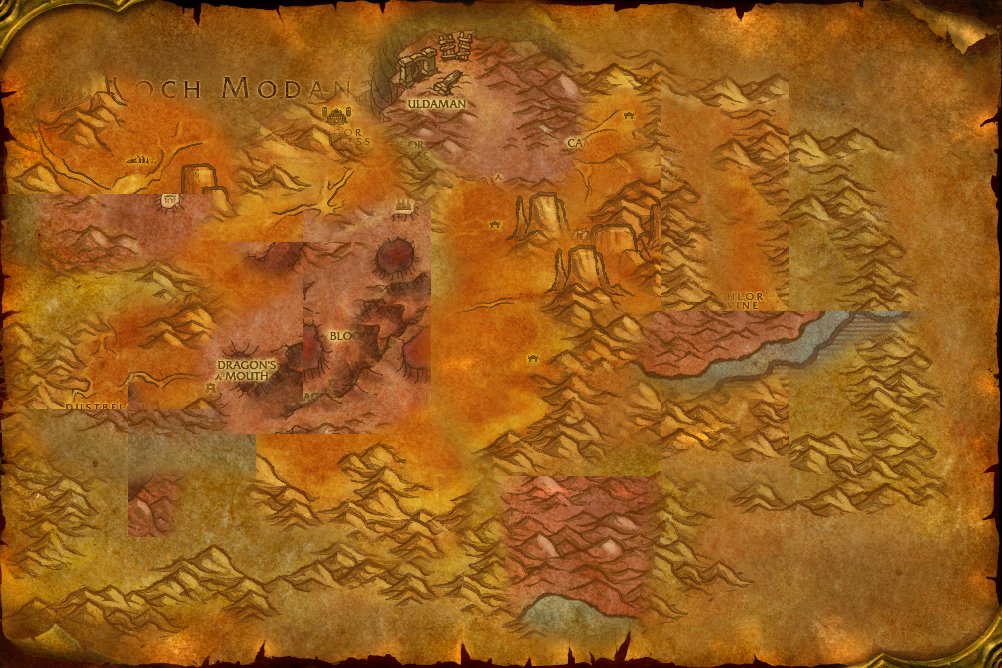 Badlands map