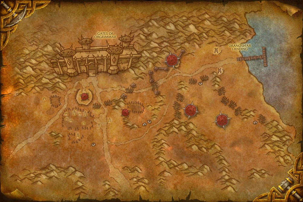 Durotar map
