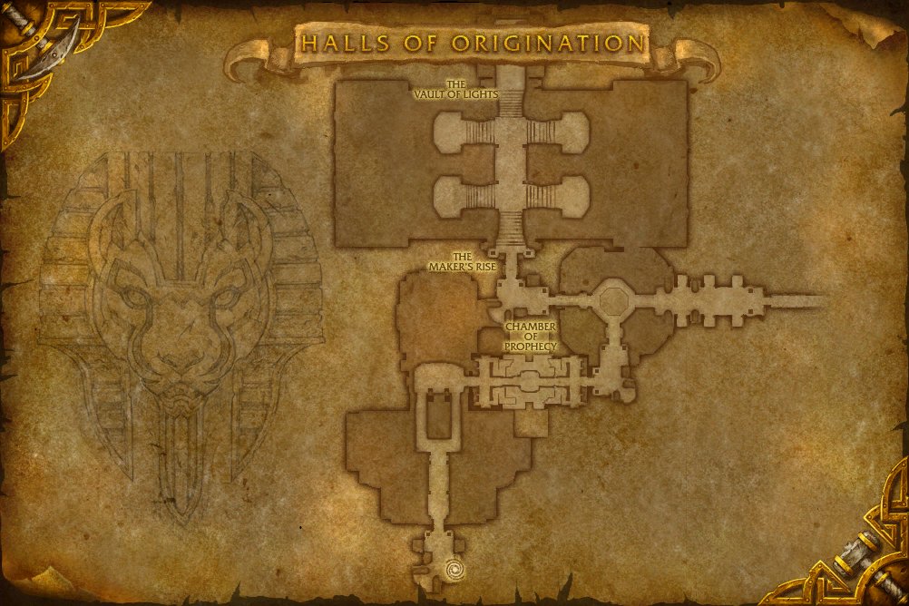 Halls of Origination map
