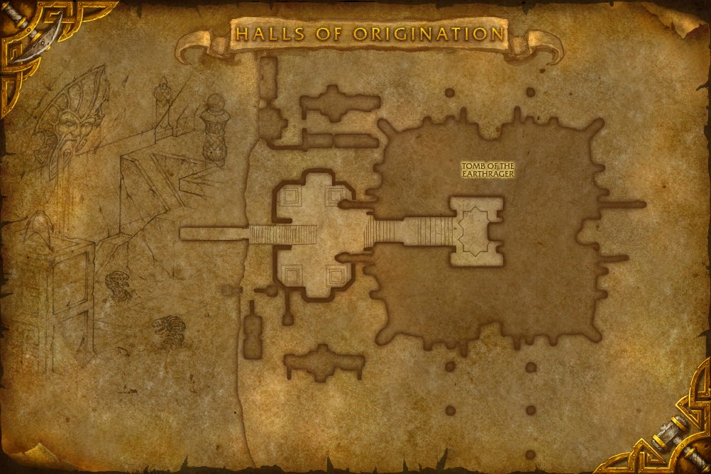Halls of Origination map