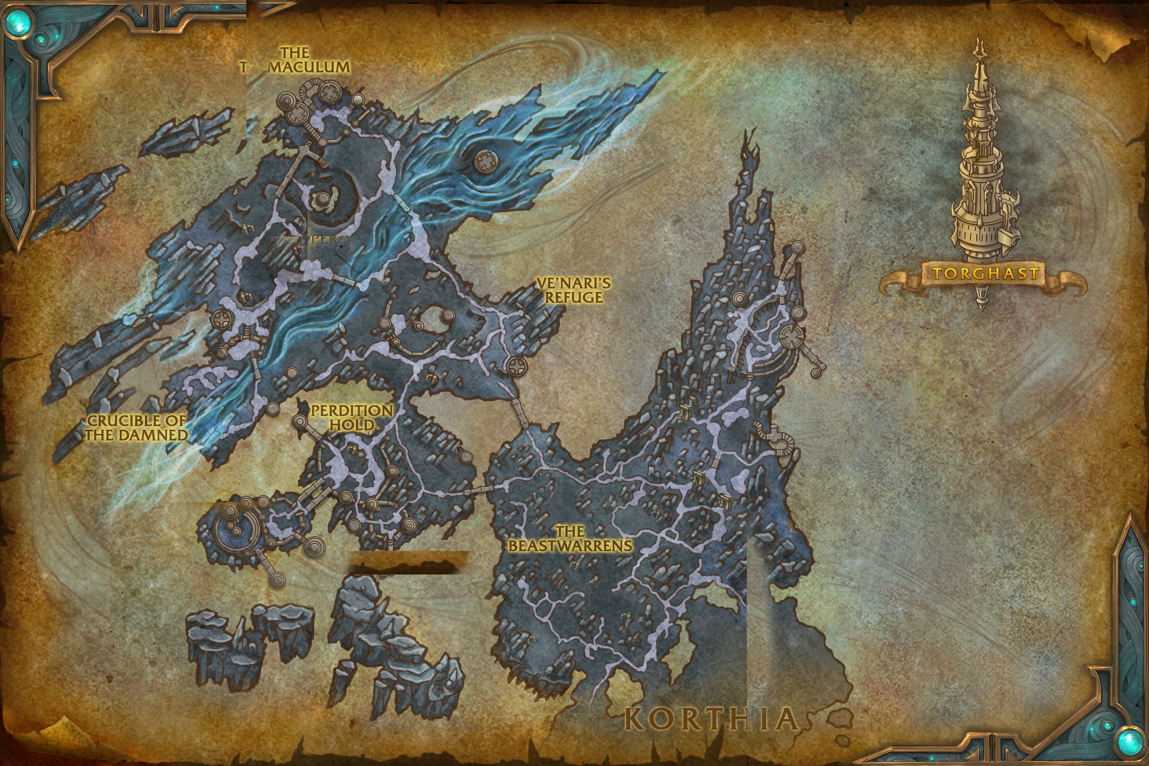 The Maw map