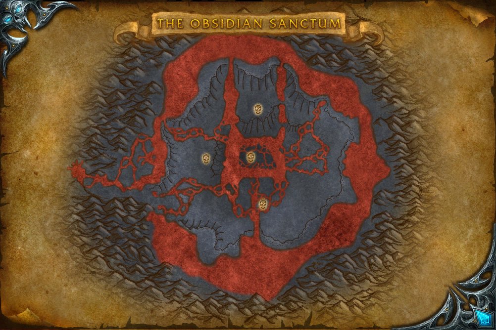 The Obsidian Sanctum map