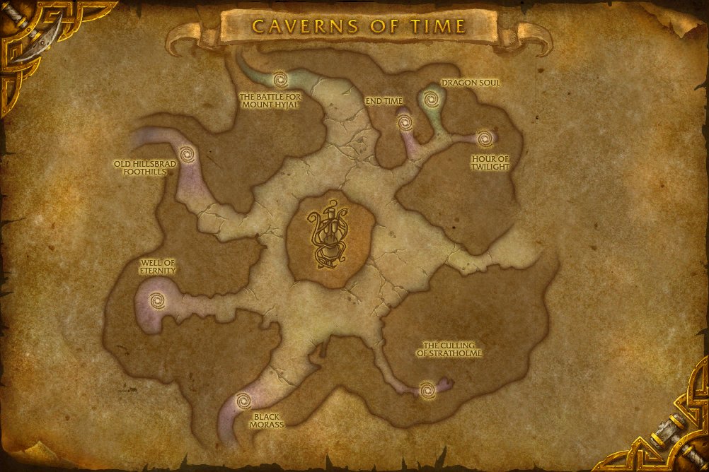 Caverns of Time map