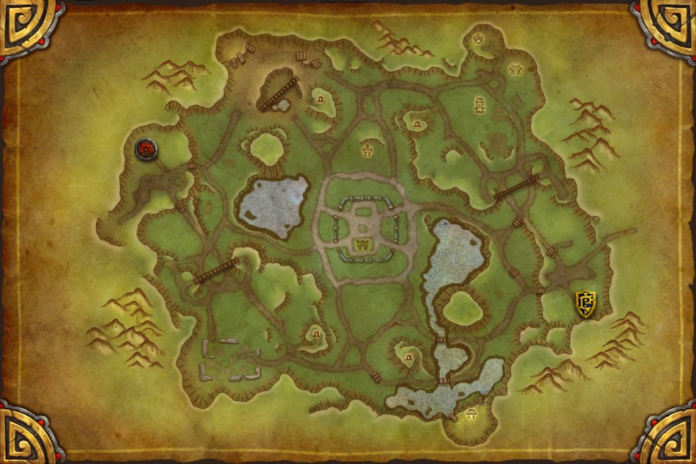 Deepwind Gorge map