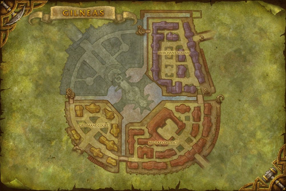 Gilneas City map