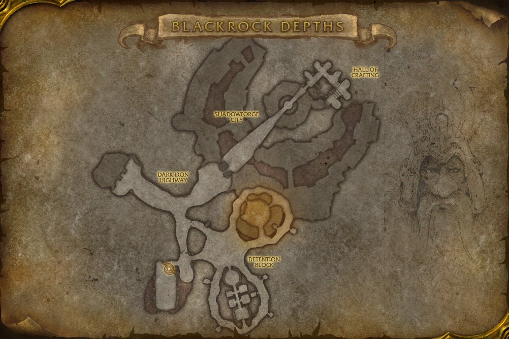 Blackrock Depths map