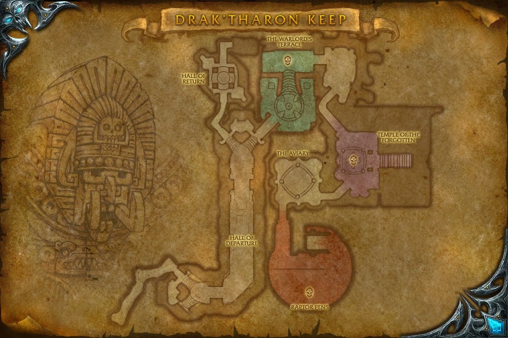Drak'Tharon Keep map