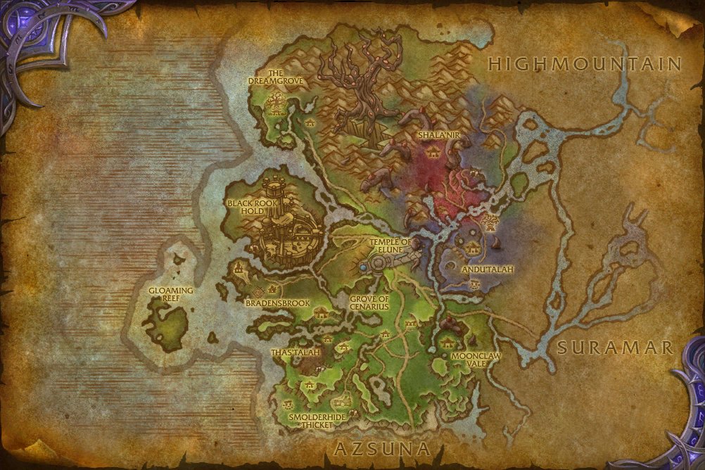 Val'sharah map