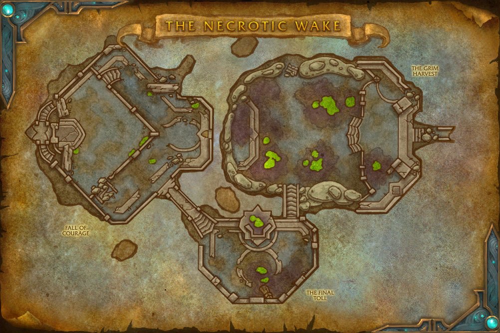 The Necrotic Wake map