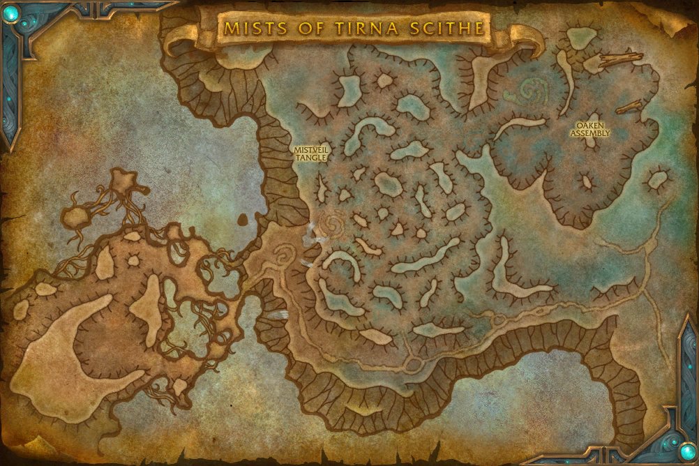 Mists of Tirna Scithe map