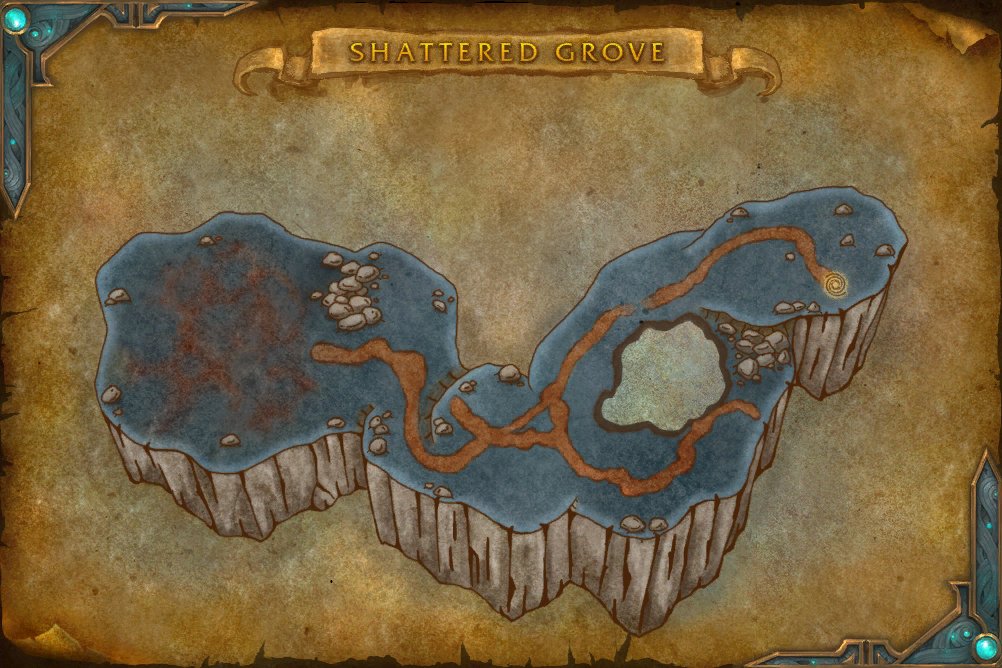 Shattered Grove map