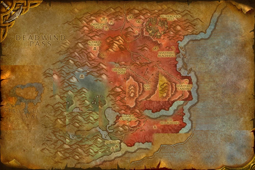 Blasted Lands map