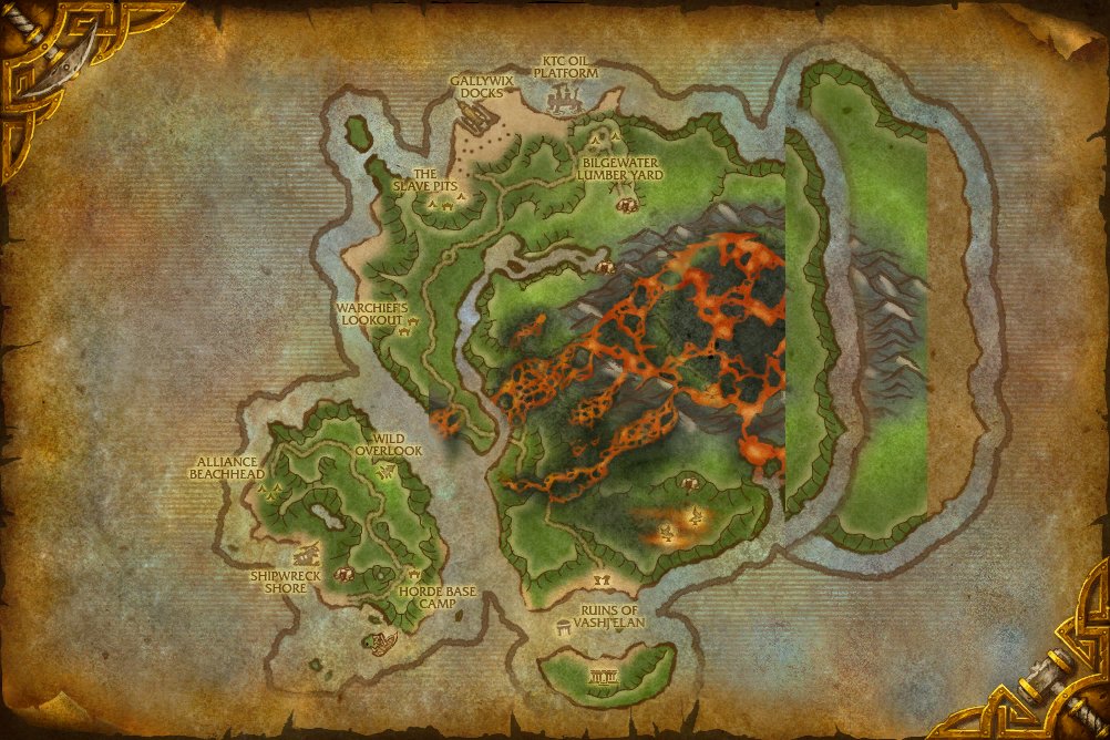 The Lost Isles map