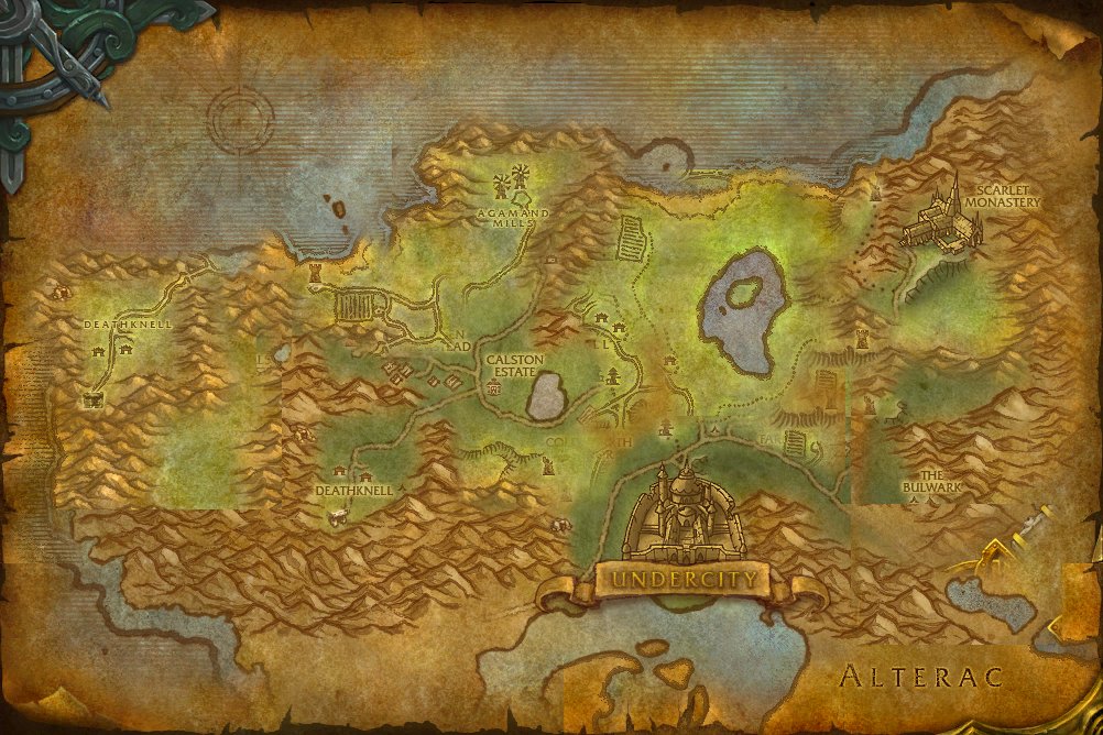 Tirisfal Glades map