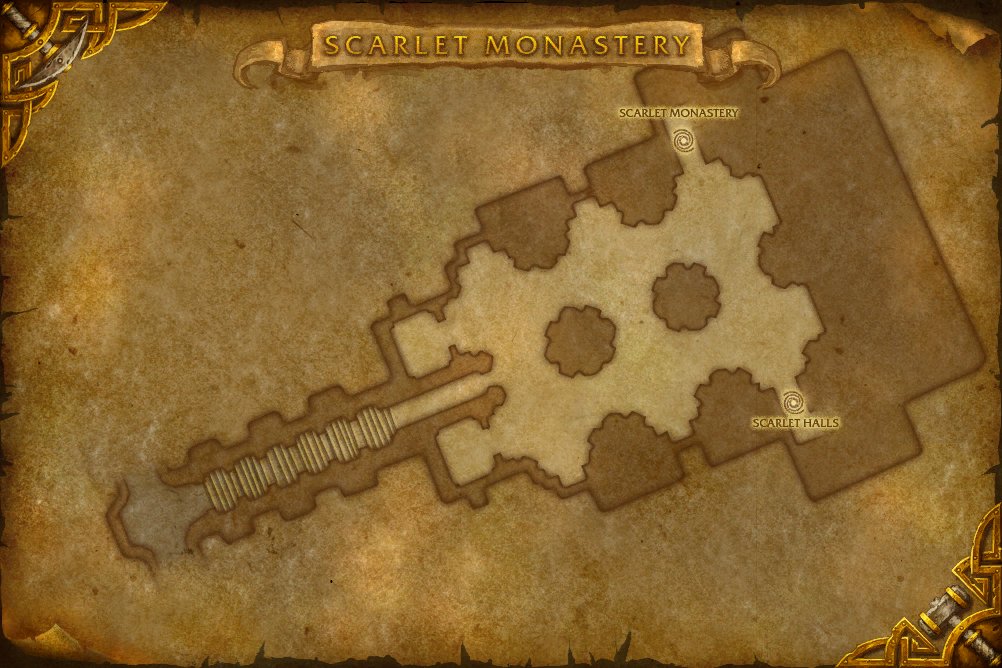 Scarlet Monastery Entrance map