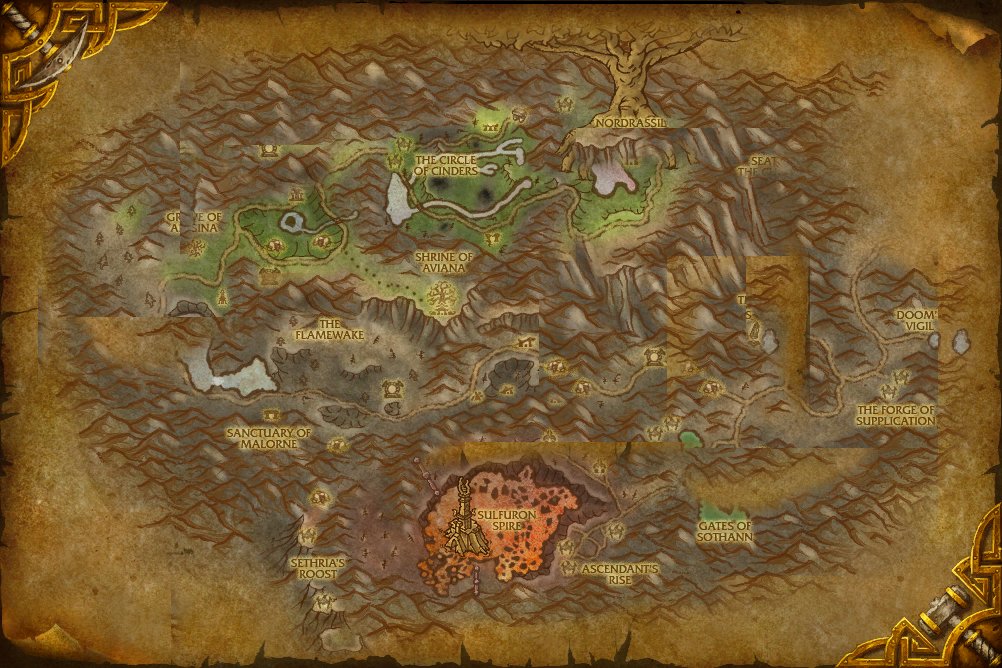 Mount Hyjal map