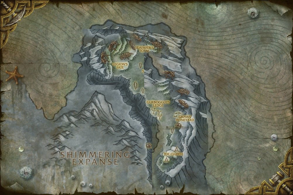 Kelp'thar Forest map