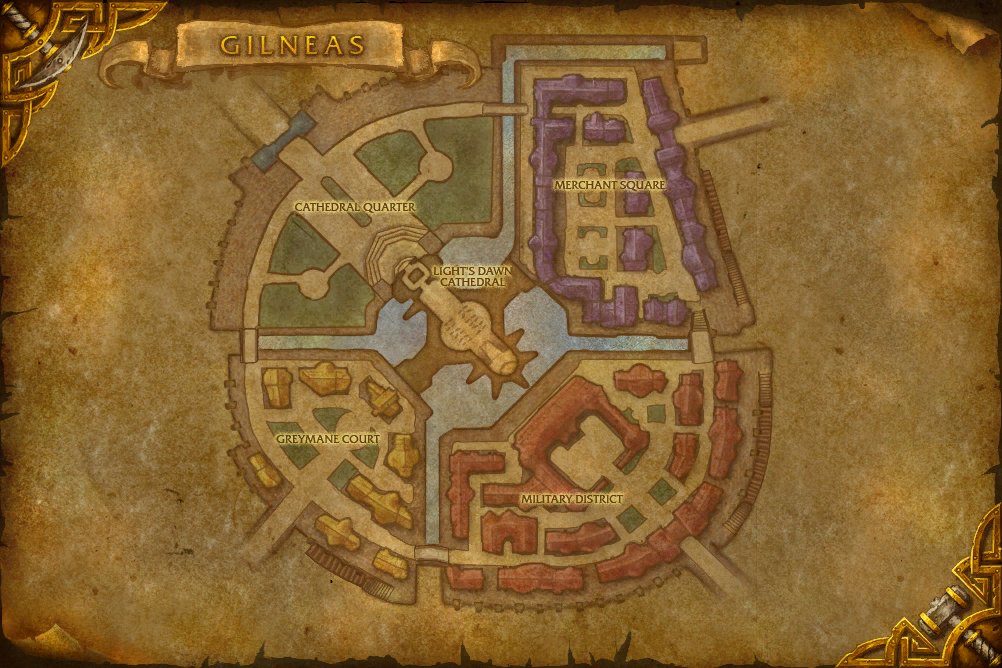 Gilneas City map