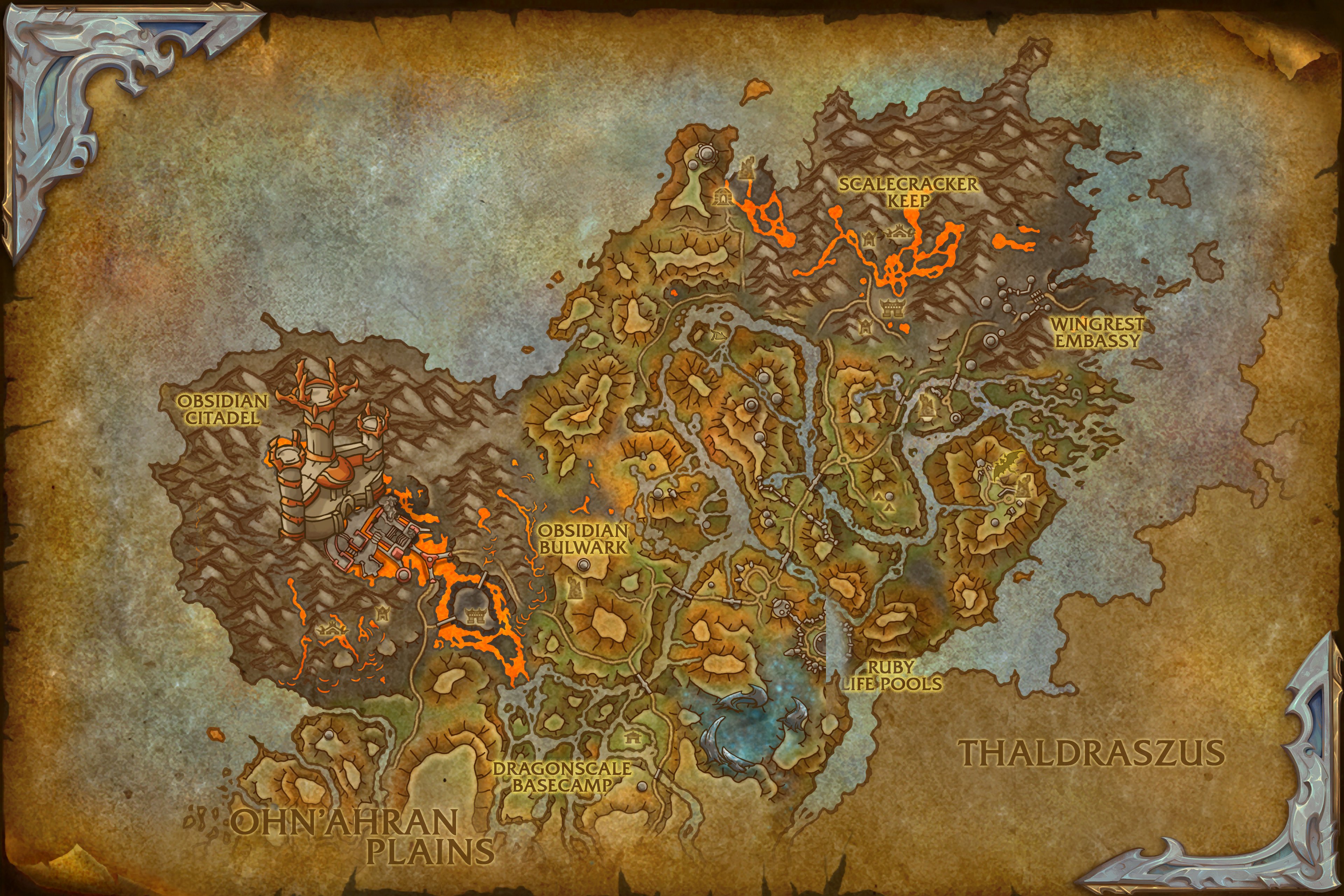 The Waking Shores map